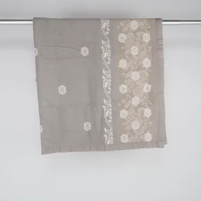 Tæpppe (Grå, Hvid) fra Dralon Akryl, Bomuld, Polyester, Uld