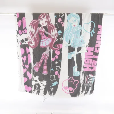 Dynebetræk (Hvid, Sort, Pink) fra Monster High