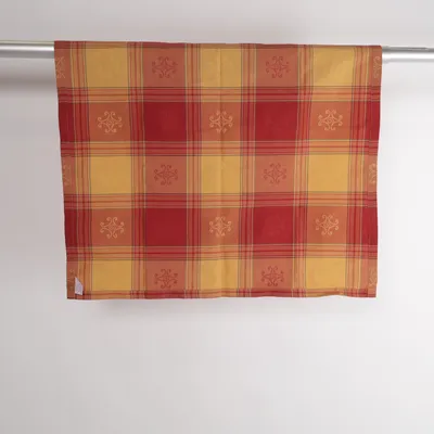 Tablecloth (Red, Yellow, Brown) from Sander Cotton, Polyester