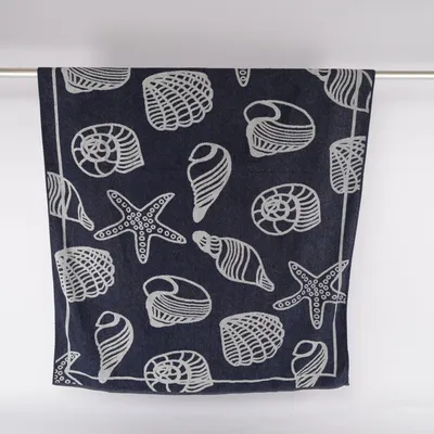 Serviette de plage (Gris, Bleu)