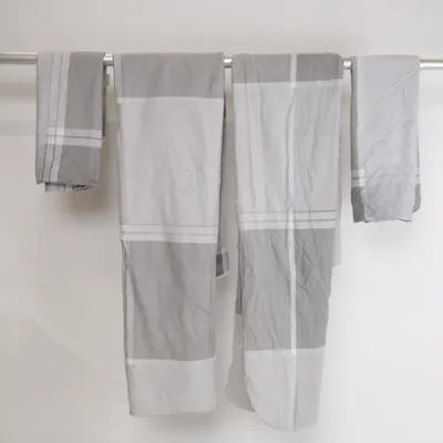 Bäddset (Grå, Vit) från Esposa Bomull, Polyester