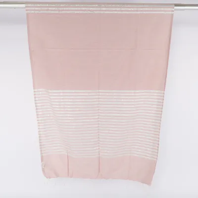 Strandhandduk (Rosa, Silverfärgad) från Aqua Blue Bomull