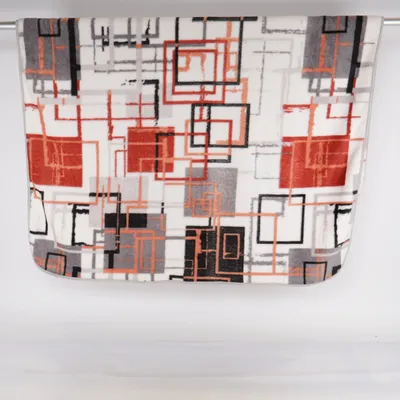 Couverture (Blanc, Gris, Orange) Polyester