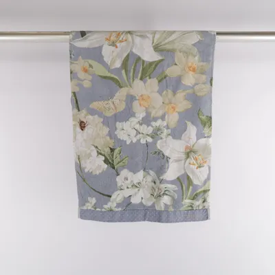 Handdoek (Blauw, Wit, Groen) van Essenza Katoen