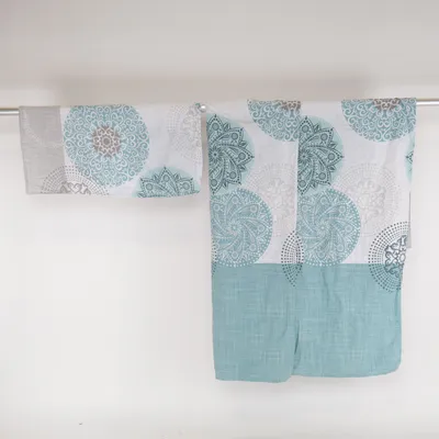 Bed set (Gray, Blue, White, Green) from My Home Cotton, Polyester