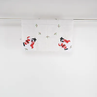 Tablecloth (White, Red, Black) from Sander Polyester