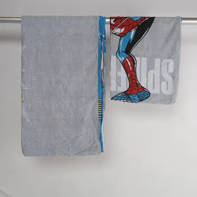 Parure de lit (Gris, Bleu, Multicolore) de Spiderman Coton