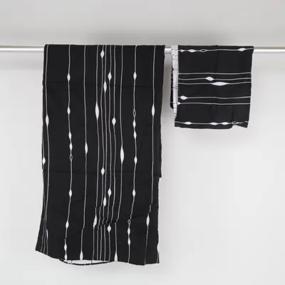 Bed set (Black, White) from Kaeppel Cotton