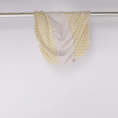 Fitted sheet (White, Yellow) from Lodger