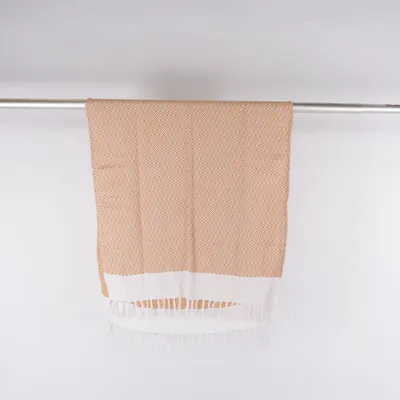 Wolldecke (Gelb, Weiß) Baumwolle, Polyester