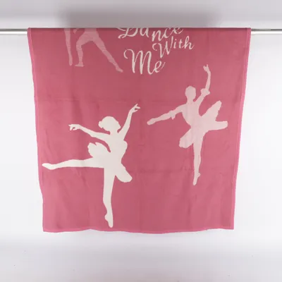 Filt (Rosa, Vit) från Living Art Akryl, Bomull, Polyester