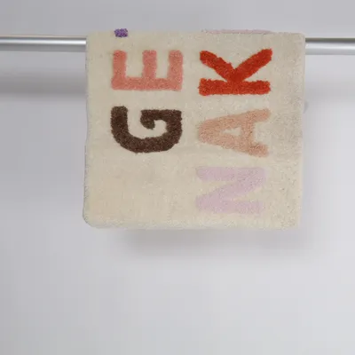 Badrumsmatta (Beige, Flerfärgad) Polyester