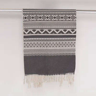 Woven rug (Beige, Gray)