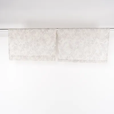Plooigordijnen (Beige, Lila) Linnen, Polyester