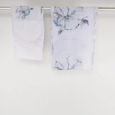 Duvet cover (White, Blue) Cotton
