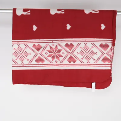 Couverture (Rouge, Blanc) de Bettenwelt Polyester