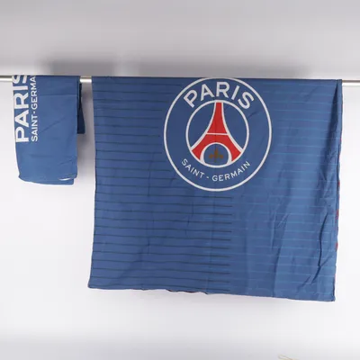 Parure de lit (Bleu, Rouge, Blanc) de Paris Saint-Germain Coton