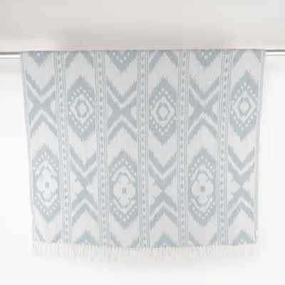 Tapis tissé (Bleu, Blanc) de Zeeman Polyester, Coton recyclé