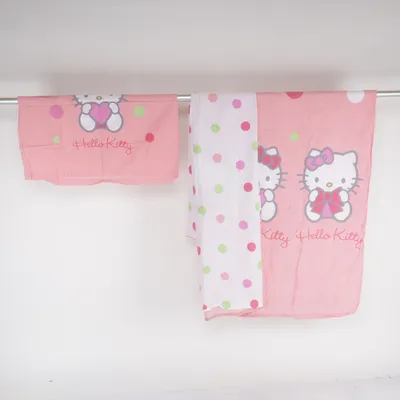 Bed set (White, Pink, Green) from Hello Kitty by Sanrio
