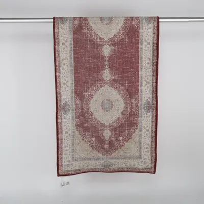Oriental carpet (Red, Beige, Multicolored) from Dinarsu Cotton, Polyester