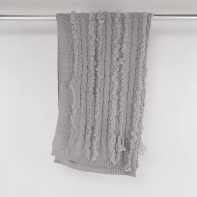 Blanket (Gray) from Mont Chalet Acrylic, Polyester