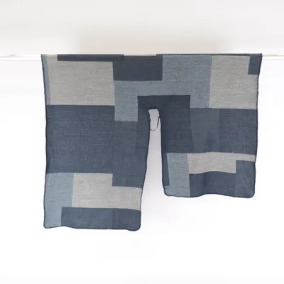 Poncho (Blue, Gray) from Philip Russel