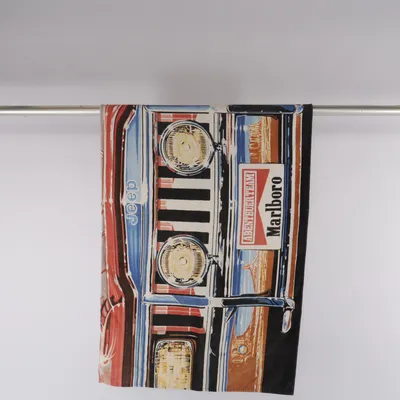 Serviette de plage (Blanc, Bleu, Multicolore) de Marlboro Coton