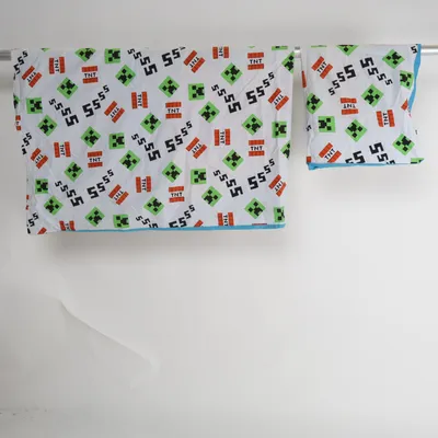 Bed set (White, Green, Orange, Black, Blue) from Minecraft Cotton