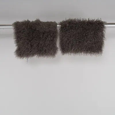 Long pile rug (Gray) from Home Creation Polyester