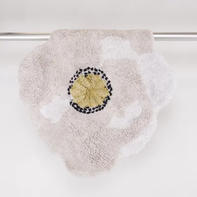 Kortluggad matta (Vit, Gul, Svart) från H&M Home Bomull