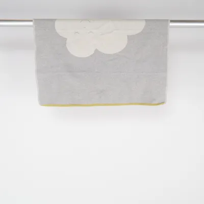 Baby blanket (Gray, White) from David Fussenegger Acrylic, Cotton, Viscose