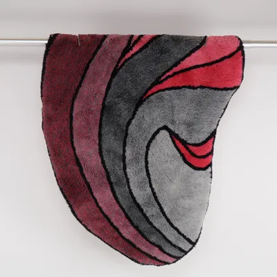 Hoogpolig vloerkleed (Roze, Zwart, Grijs) van Carat Acryl