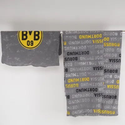 Bäddset (Grå, Gul, Svart) från Borussia Dortmund Bomull
