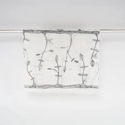 Rideau plissé (Blanc, Noir) de IKEA Coton, Polyester
