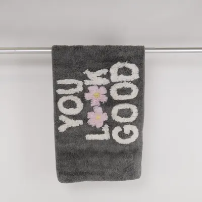 Bathroom mat (Gray, White, Pink)