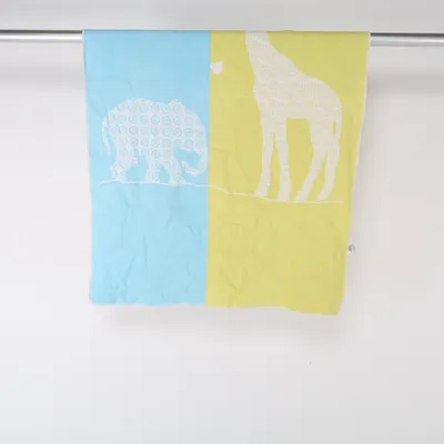 Baby blanket (Yellow, Blue, White) from David Fussenegger Cotton, Viscose