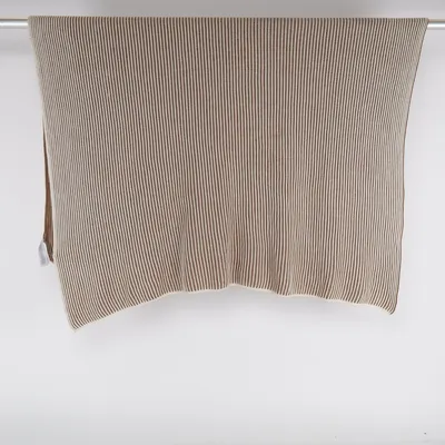 Couverture (Marron, Blanc) de Marc O'Polo Coton biologique