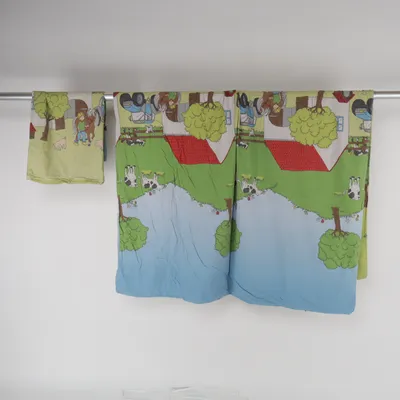 Bed set (Blue, Green, Multicolored)