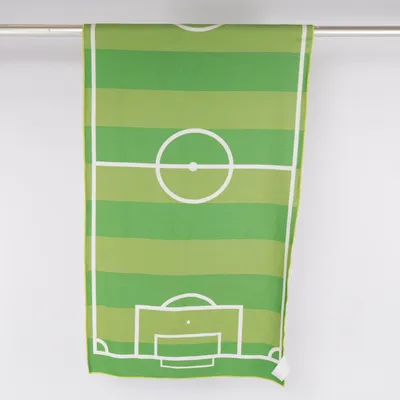 Beach towel (Green, White) from Home & Deco Polyester