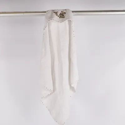 Badeumhang (Weiß) Baumwolle, Polyester