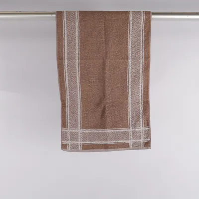 Bath towel (Brown, White) from Sunkissed Cotton
