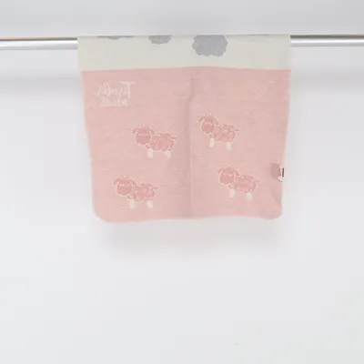 Babyfilt (Grå, Rosa, Vit) från Tirol Bomull, Viskos