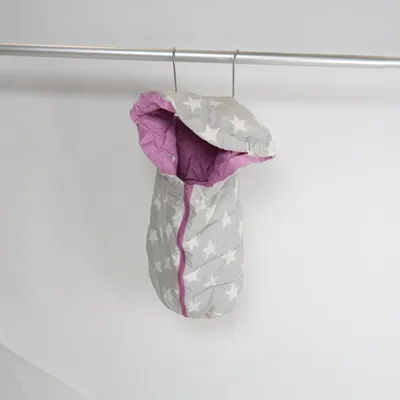 Footmuff (Gray, White, Purple) from Ernsting's Family Polyester