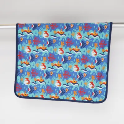 Baby blanket (Blue, Multicolored) from Maxomorra Cotton, Elastane