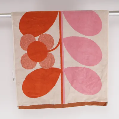 Badehåndklæde (Orange, Hvid, Pink) fra Orla Kiely Bomuld