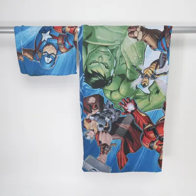 Parure de lit (Bleu, Multicolore) de Marvel Avengers Coton