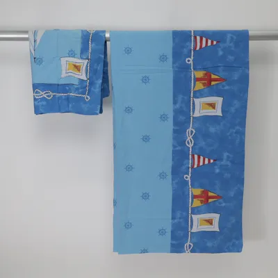 Bed set (Blue, Multicolored) from Fabiani Cotton