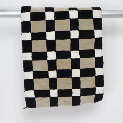 Badezimmerteppich (Schwarz, Weiß, Beige) von Lagerhaus Polyester