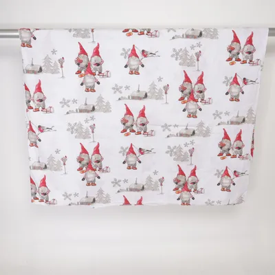 Duvet cover (White, Red, Gray) from Borganäs Cotton