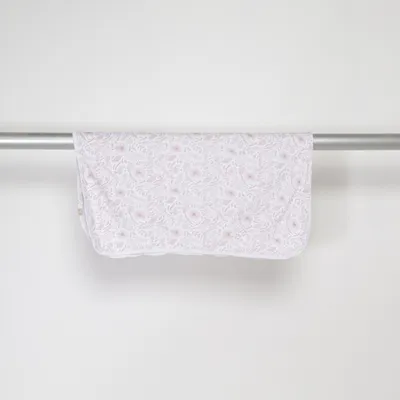 Baby deken (Wit, Roze) van Maggie Katoen, Elastaan